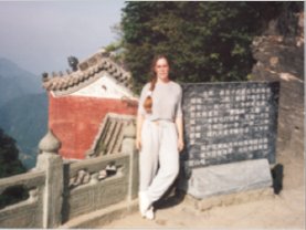 Terri Morgan at Wudang, 1995