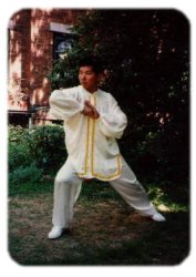Elbow Strike, Prof. Liu performing Wudang Taiji, Summer 1995