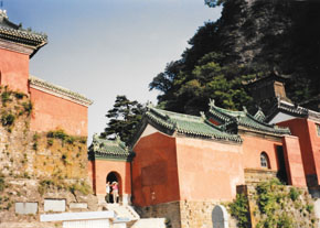 Ancient building complex at Wudangshan, 1995