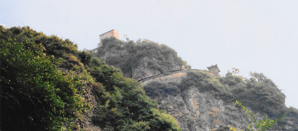 Stairs below the secondary building complex at Wudang 1995