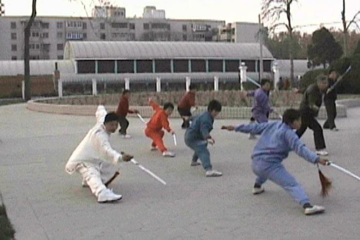 Class practice, Dragon Sword, Zhengzhou, 1999