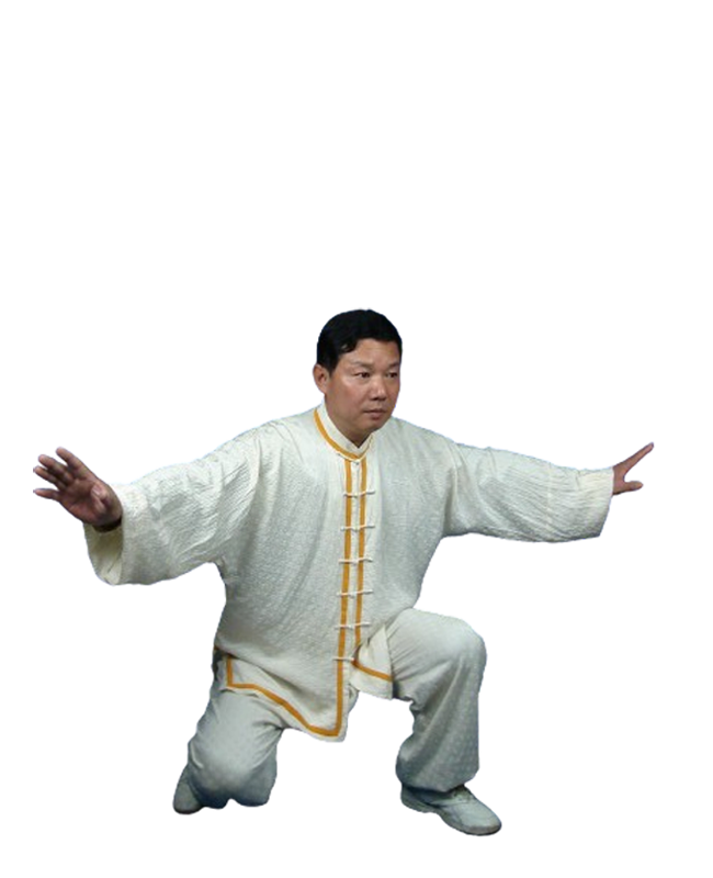 Prof. Liu showing Wudang Qigong 04 Diagonal Flying