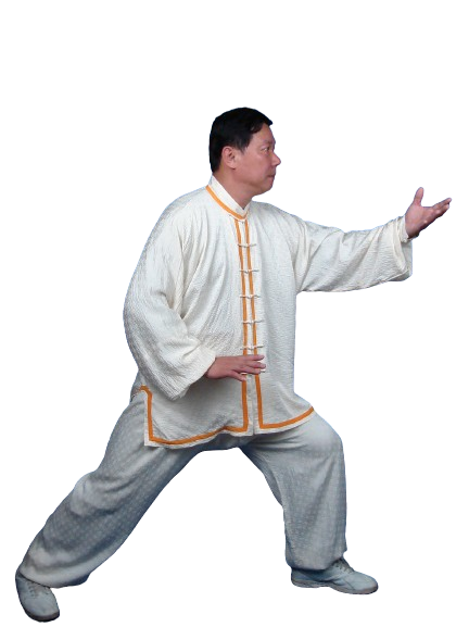 Prof. Liu showing Wudang Qigong 08 Ward Off Pull Down