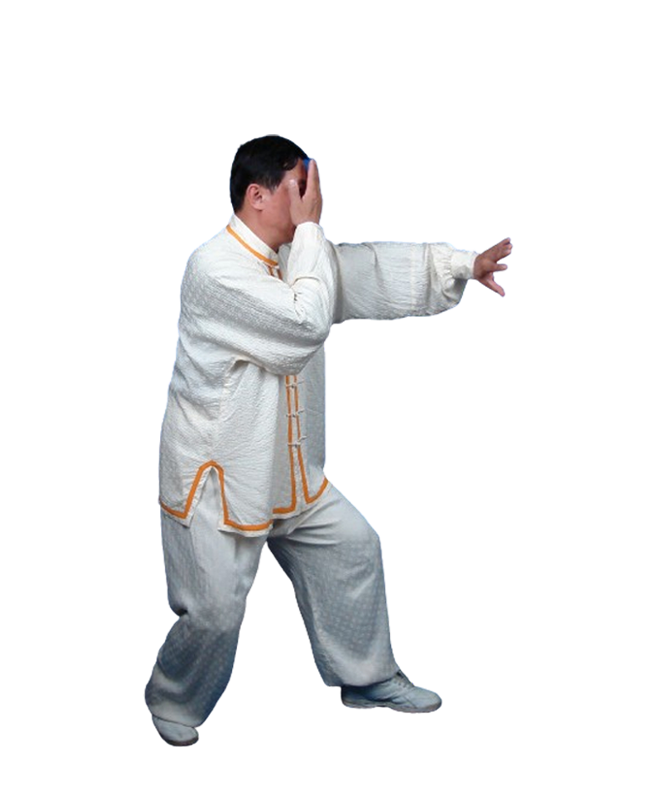 Prof. Liu showing Wudang Qigong 09 Strum the Lute